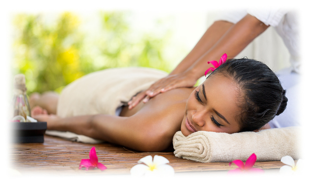 Entspannende Rückenmassage mit Öl